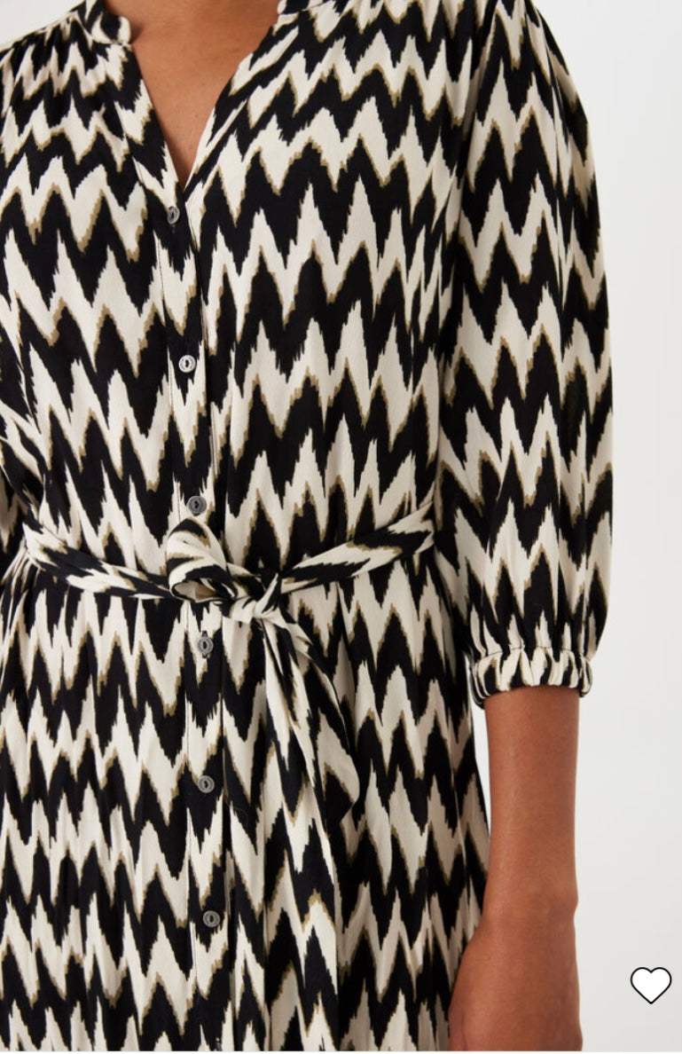 Zigzag Print Dress