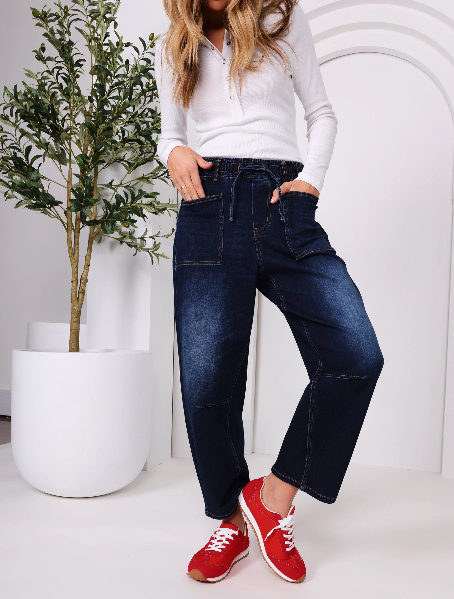 Leo Barrel Jean - Ink