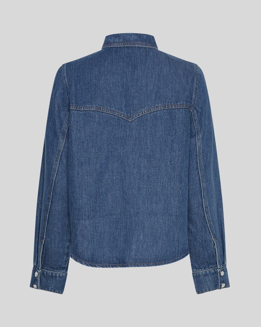 Laurentine Rue Shirt - Mid Blue Wash