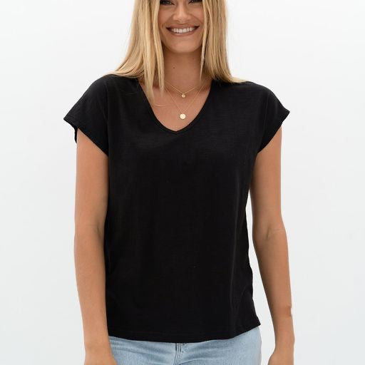 Must Have V Neck Tee - Black