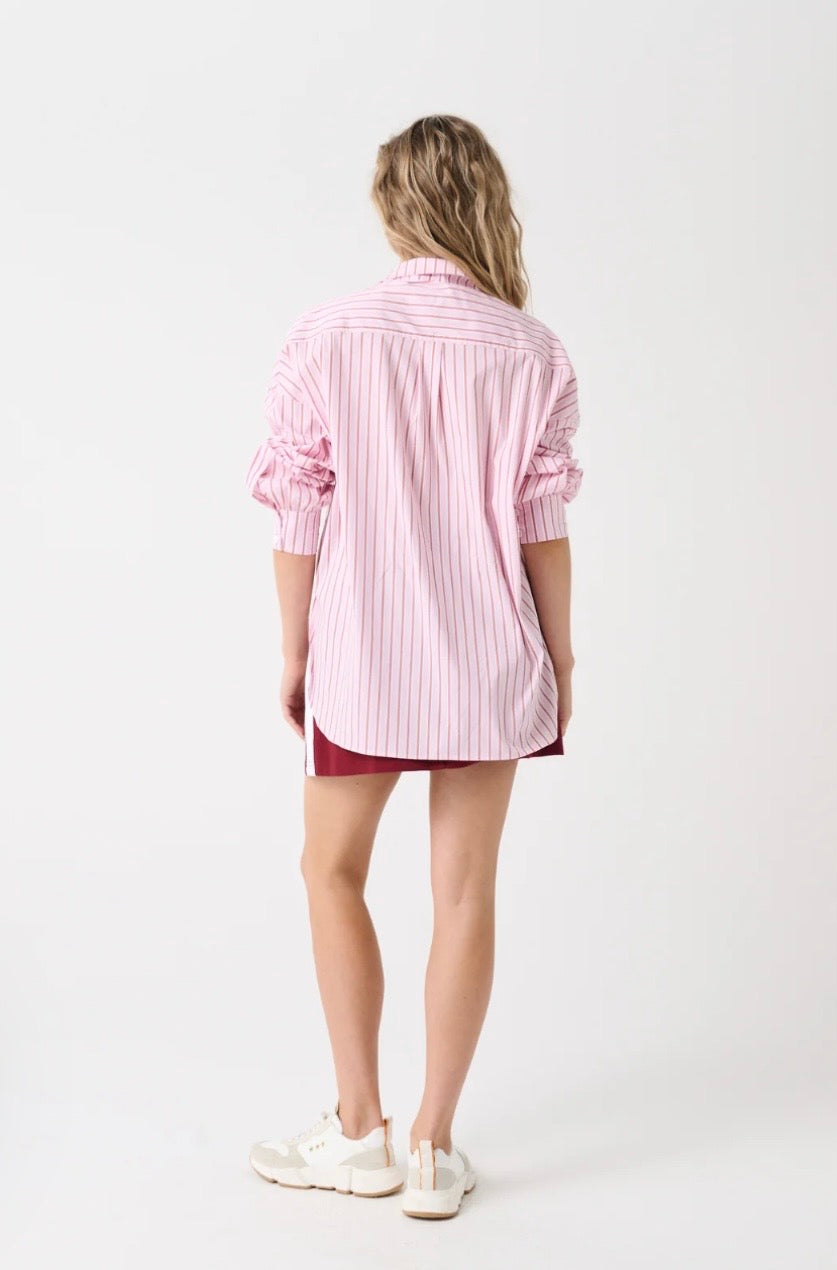 Darby Shirt - Berry Stripe