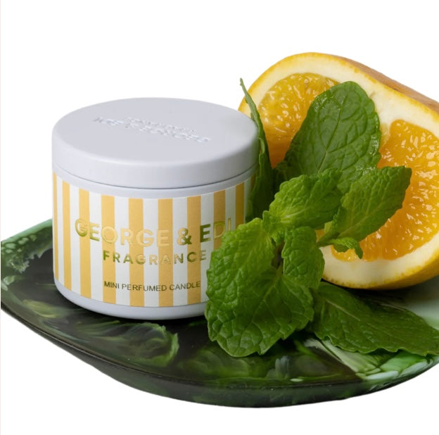 George & Edi - Mini Candle In A Tin - Grapefruit & Mint