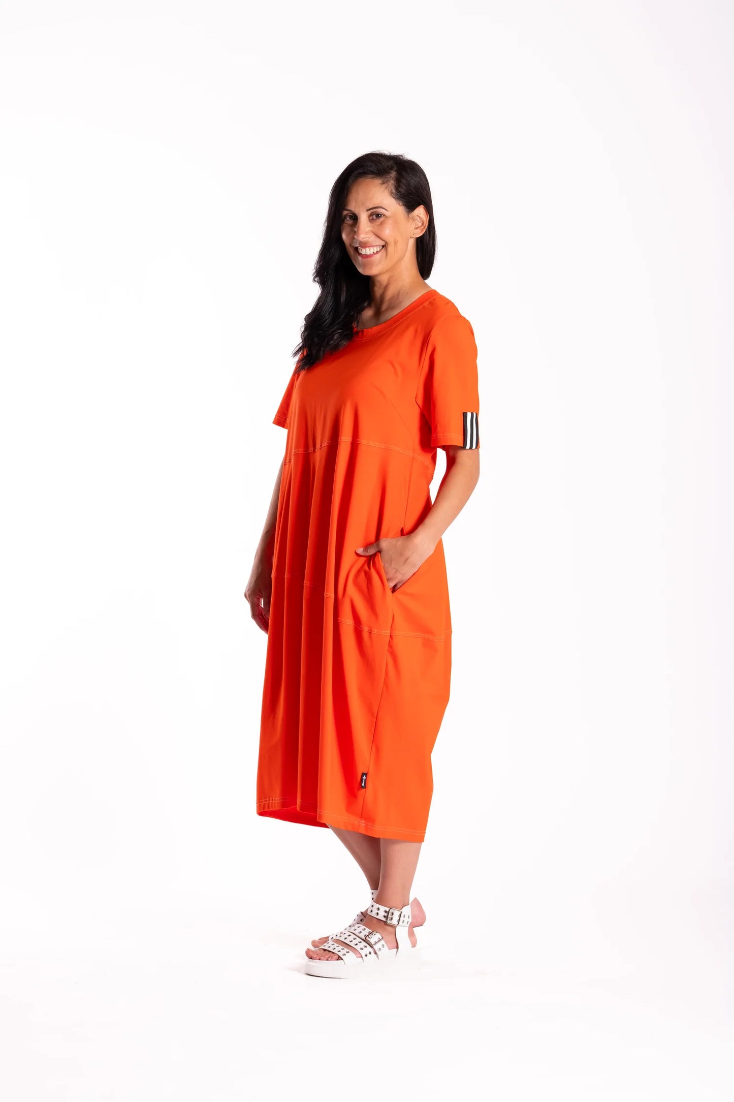 Chelsie Dress - Orange