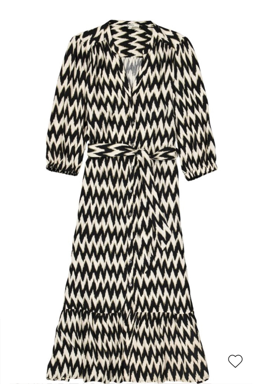 Zigzag Print Dress