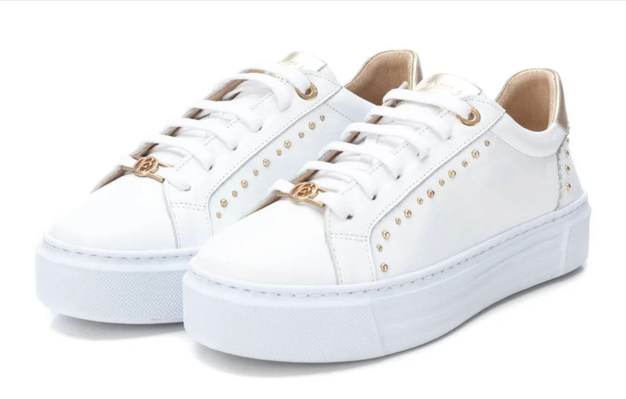 Carmela Sneaker - White/Gold