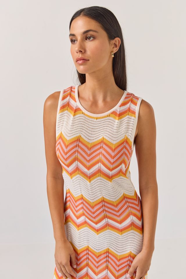 Horizon Dress - Chevron
