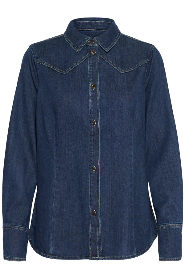 Marthe Shirt - Med Blue Denim