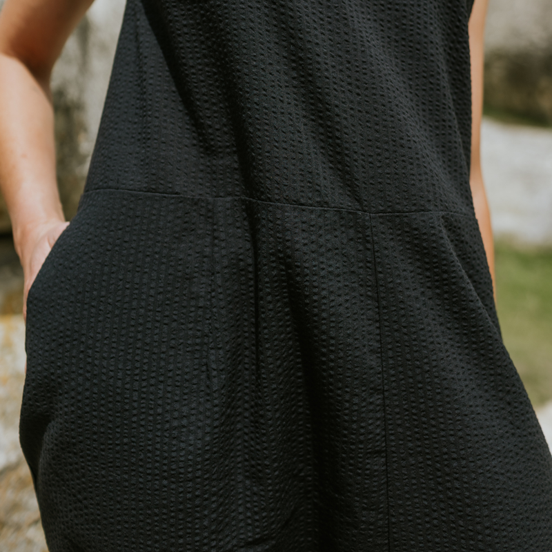 Anna Women’s Drop Waist Dress - Black