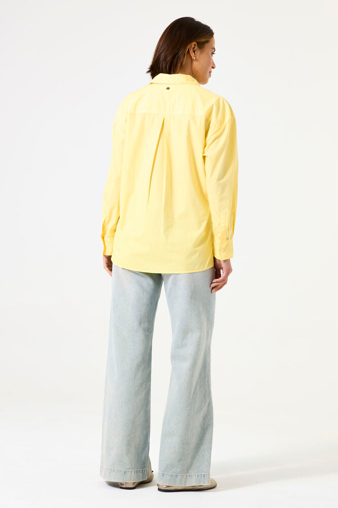 Fresh Yellow Poplin Shirt