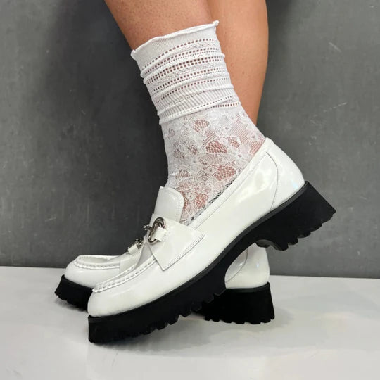 Loafer Sock - White