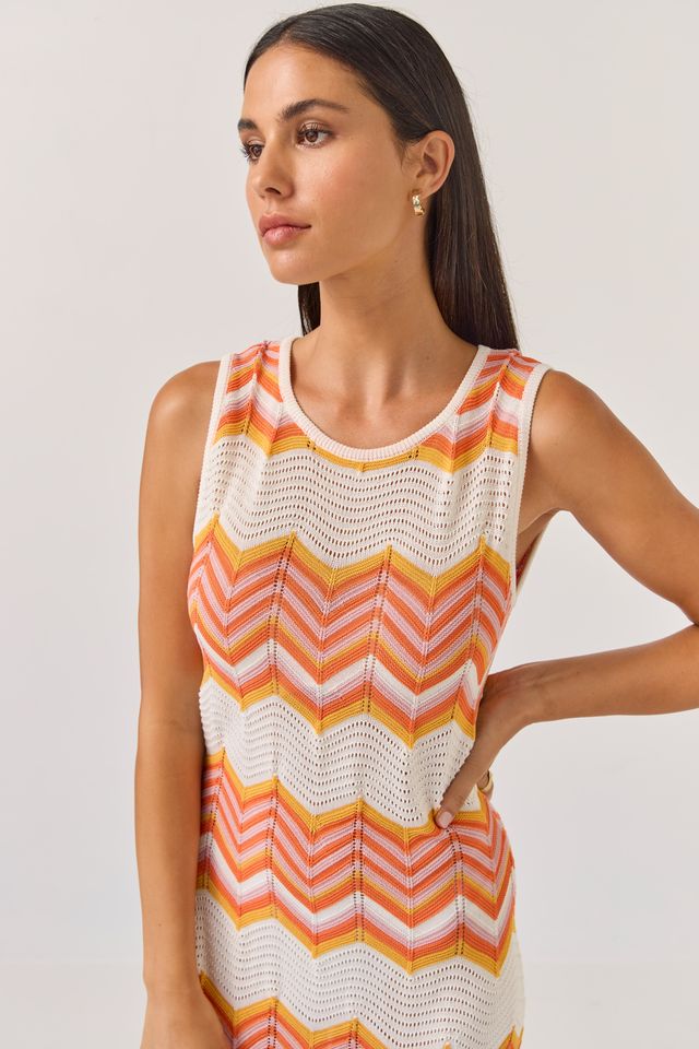 Horizon Dress - Chevron