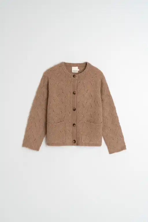 Crochet Cardigan - Camel