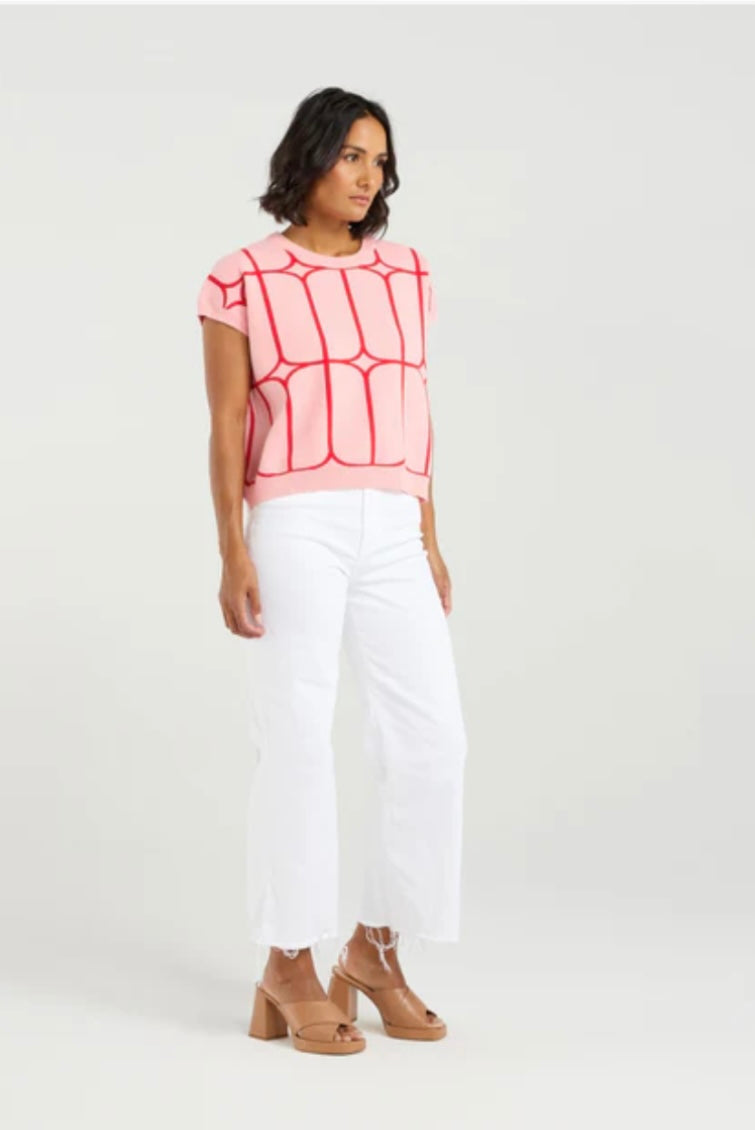 Sedgewick Knit - Blush Trelis
