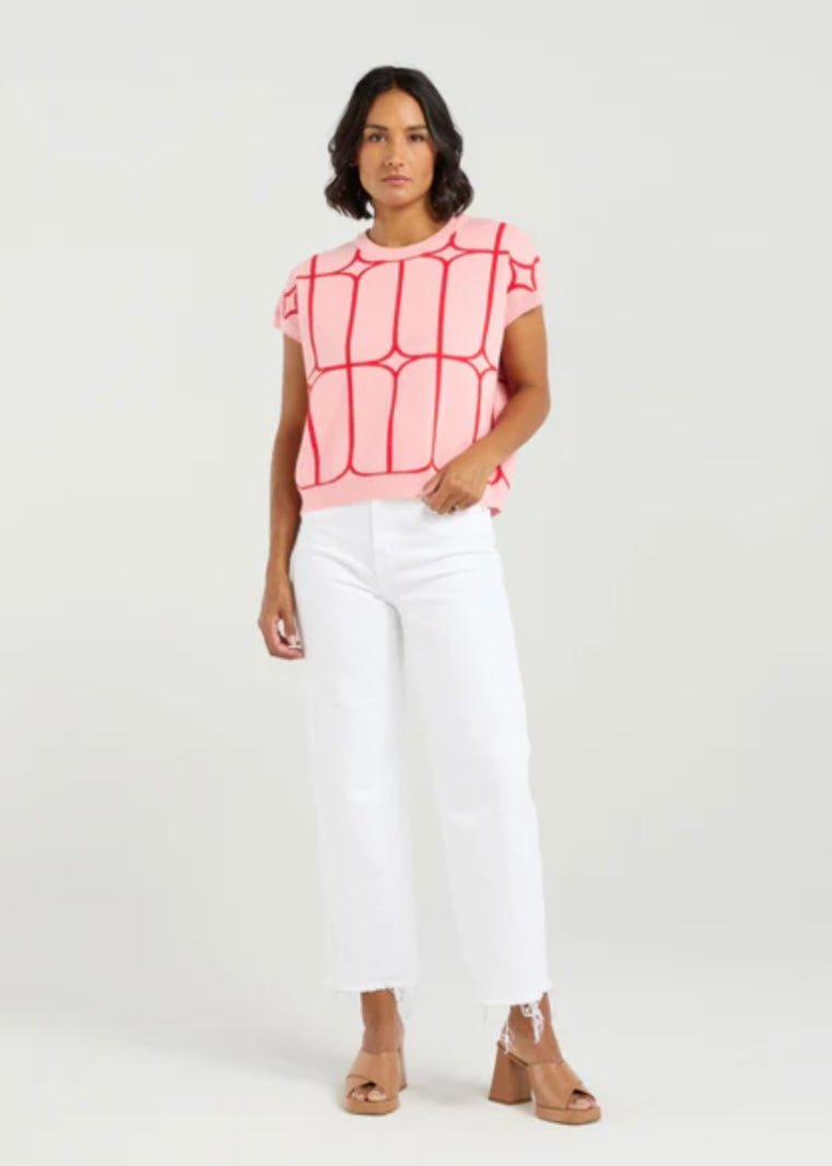 Sedgewick Knit - Blush Trelis