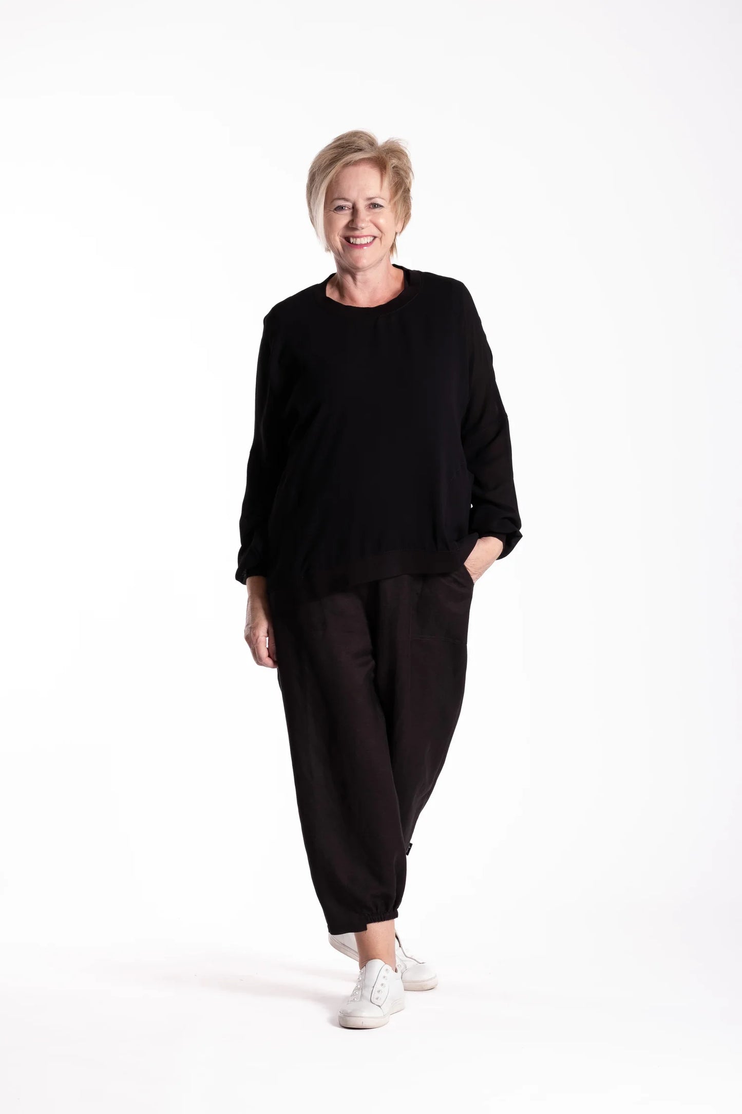 Sweatshirt Viscose - Black