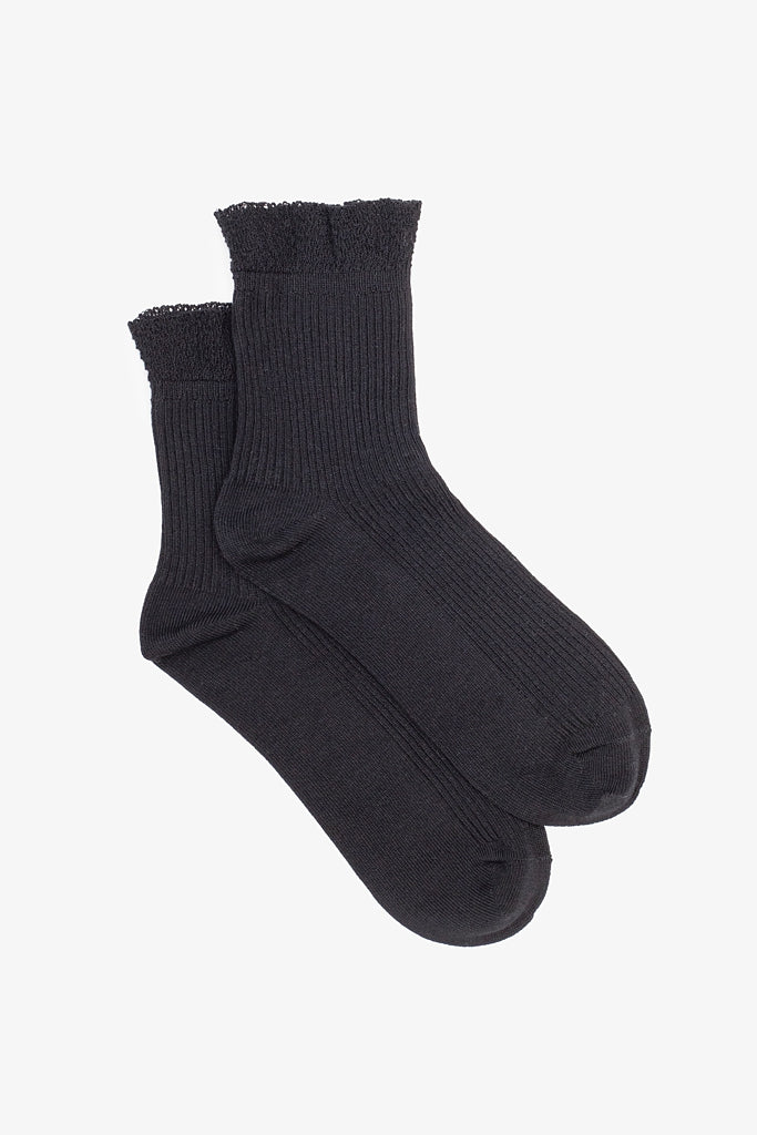 Sweet Trim Sock - Black