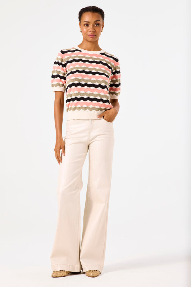 Patterned Knit - Whitecap