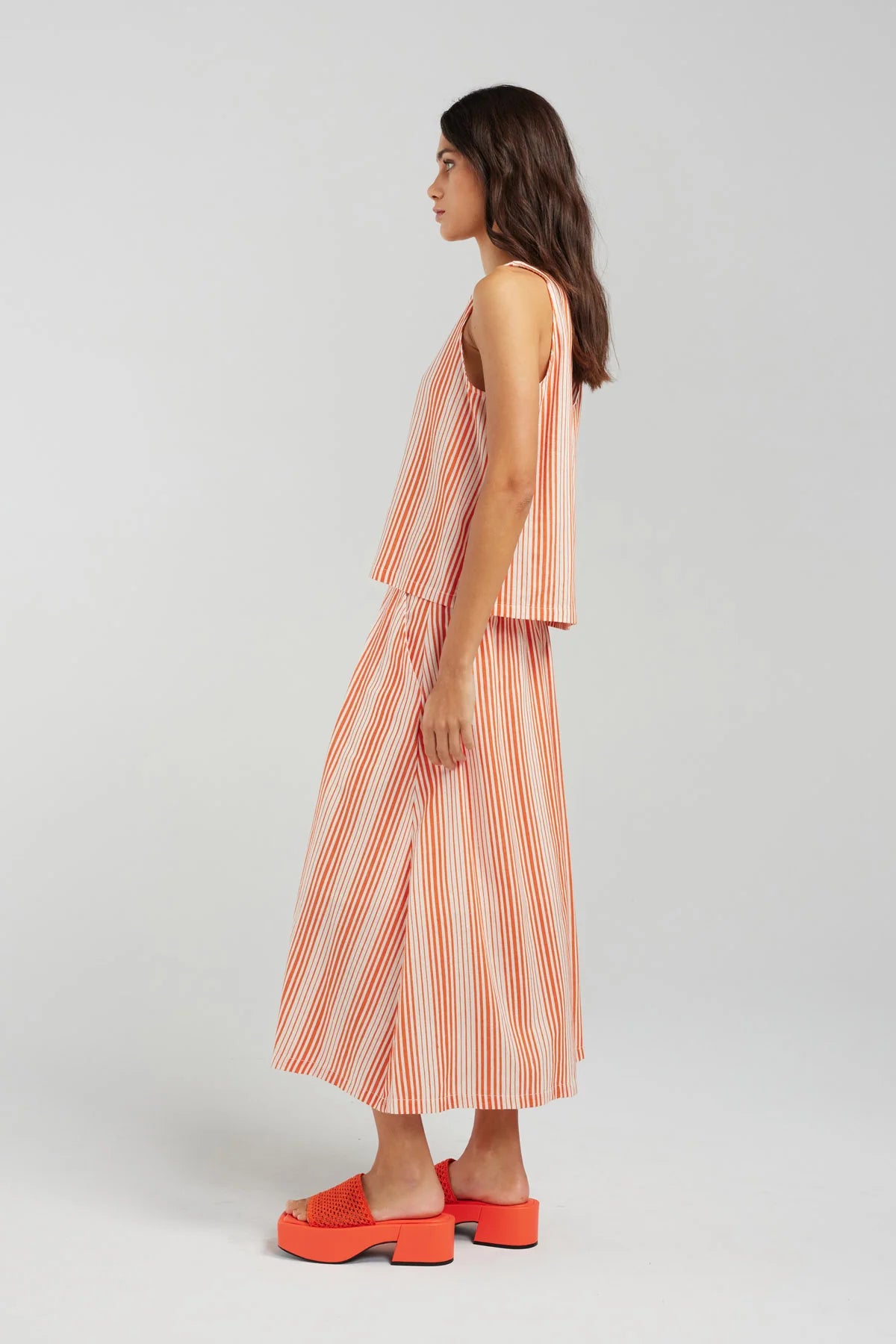 Sutton Top - Flame Stripe