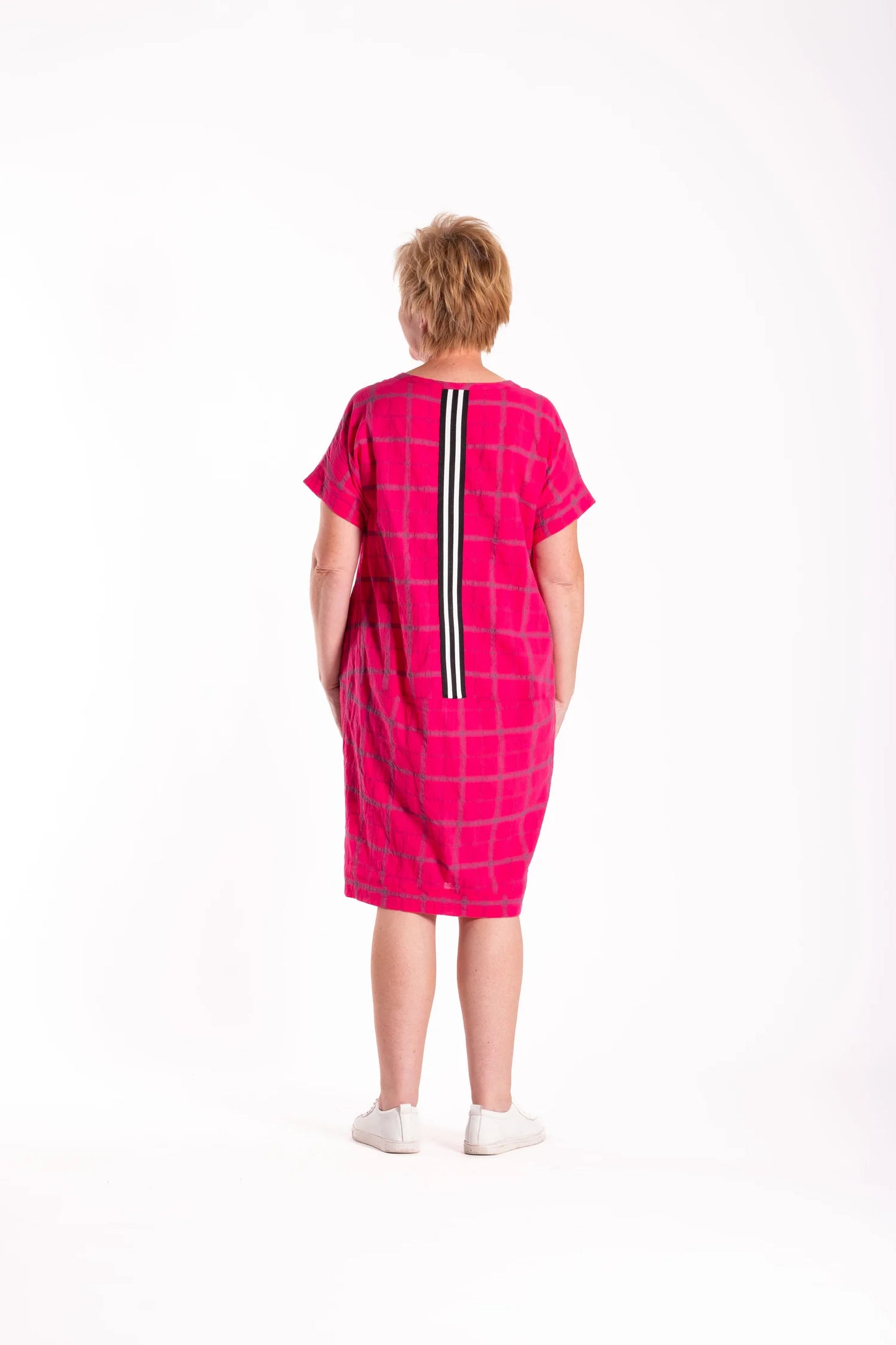 Skylar Dress - Pink Check