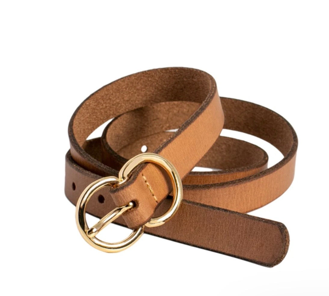 Brooke Leather Belt - Natural