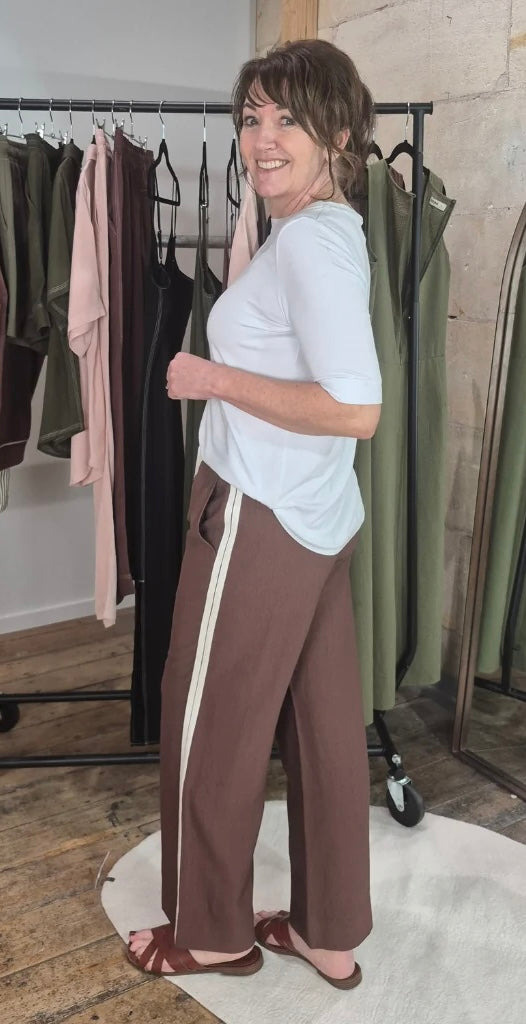 Indiana Wide Leg Pants - Cocoa