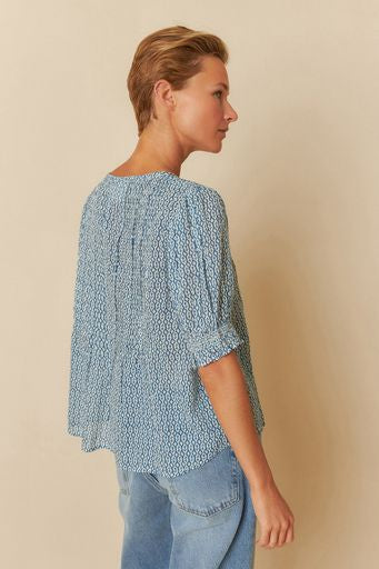 Indigo Blouse - Indigo Print