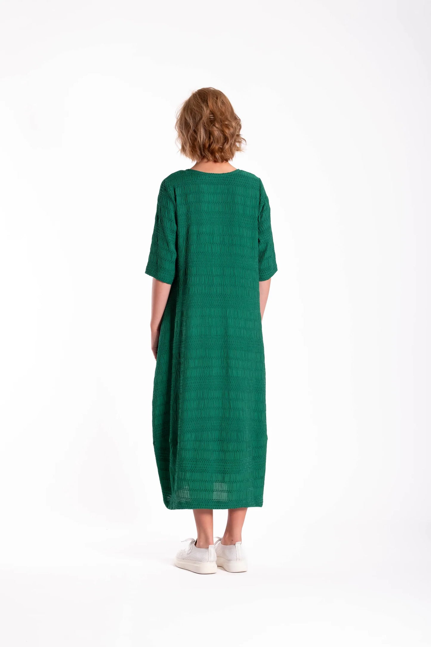 Connection Dress - Green Texture