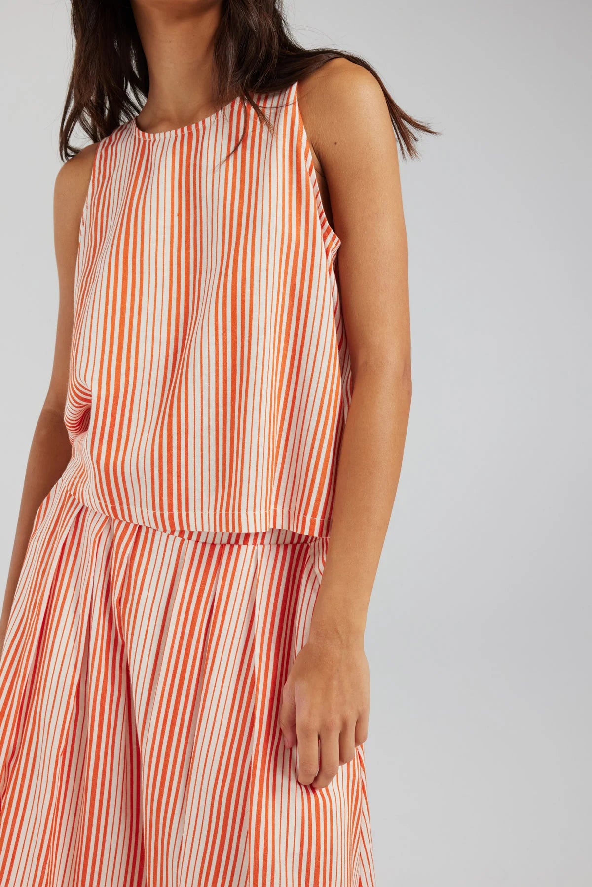 Sutton Top - Flame Stripe