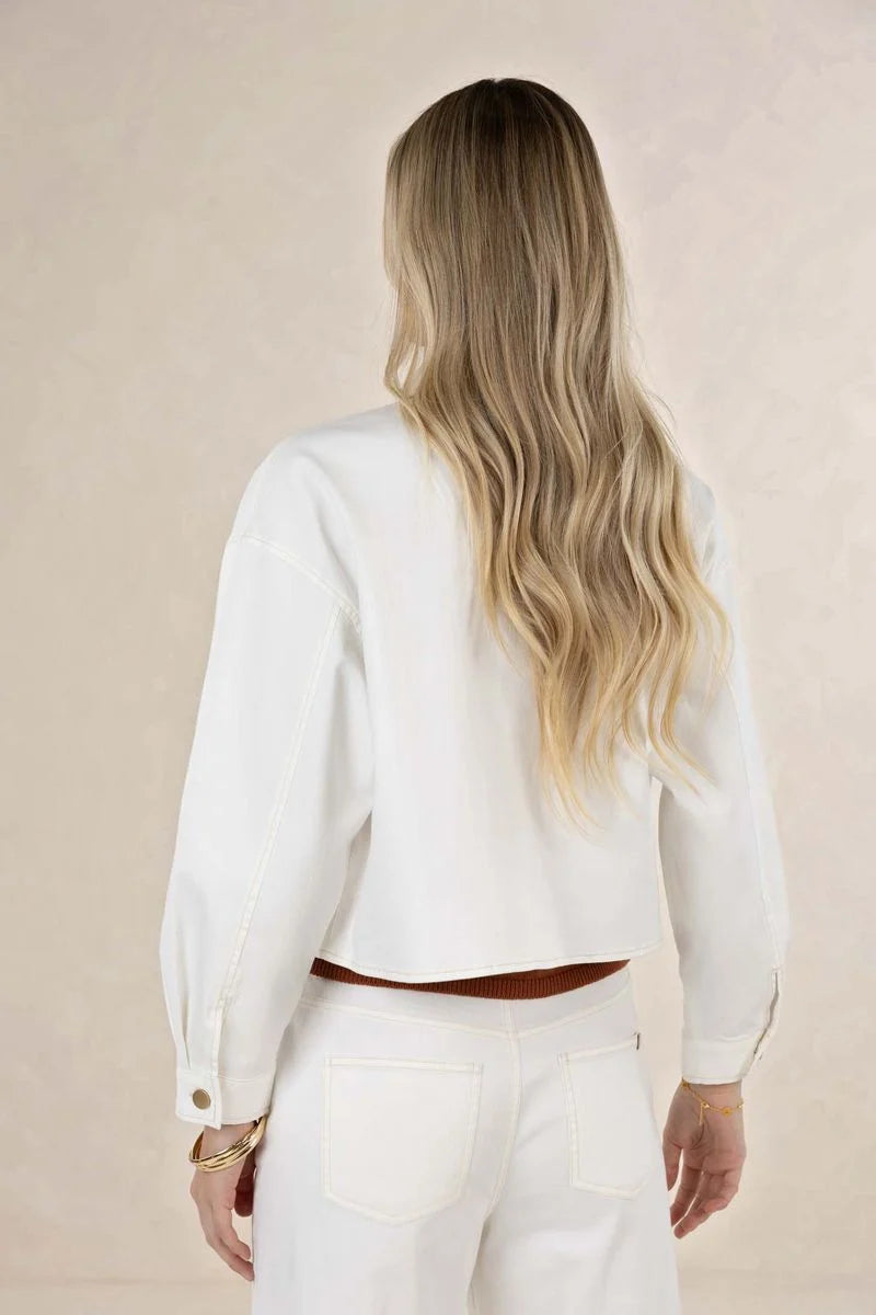 Ivy Denim Jacket - Ivory
