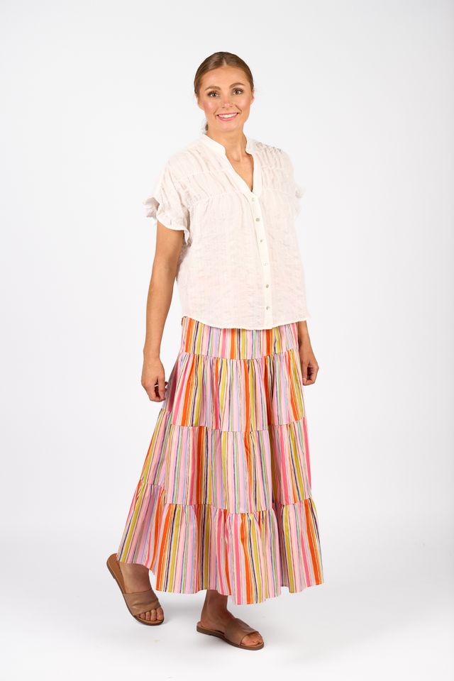 Addison Top - White Check