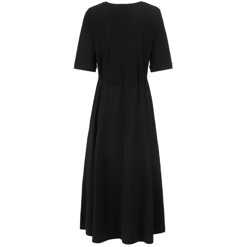 Greta Women’s Cotton Tee Dress - Black