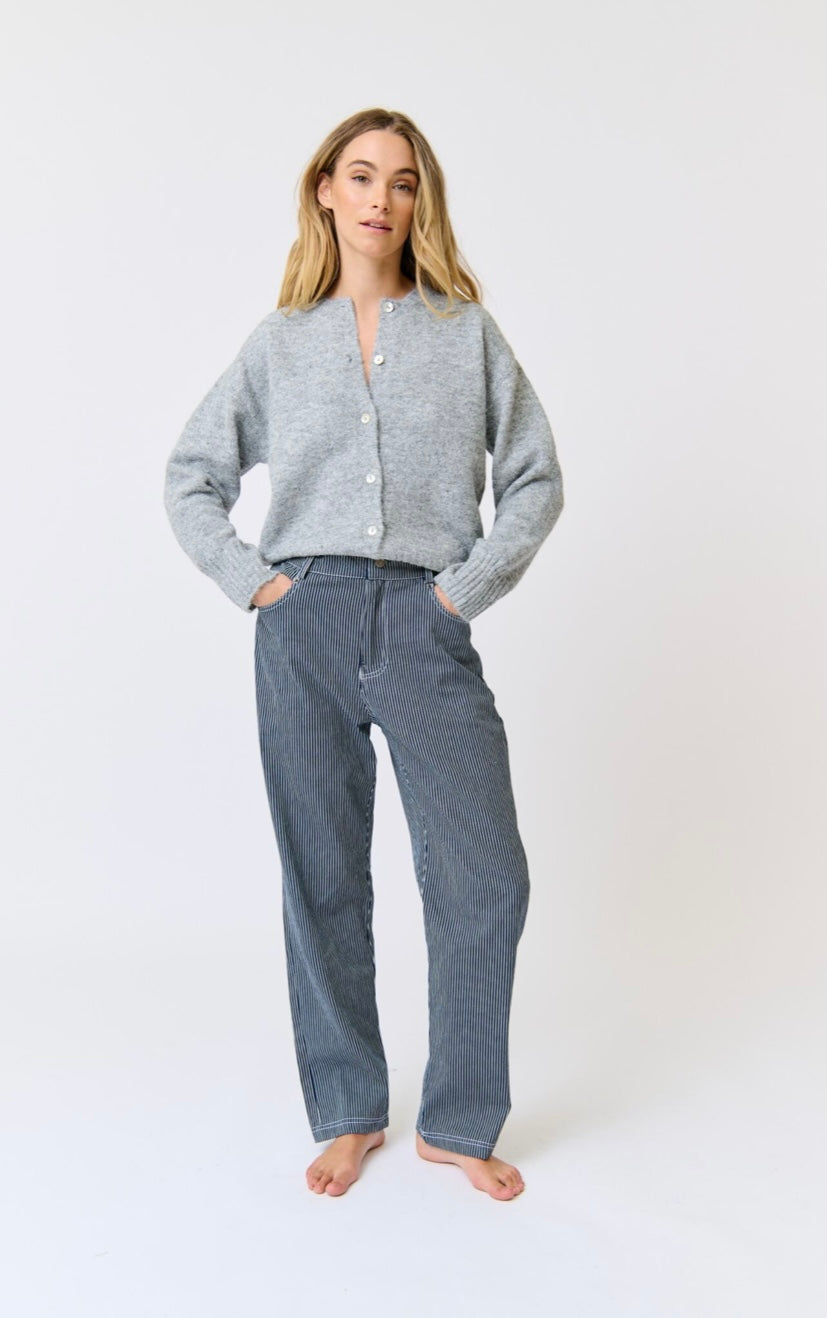 Baylor Pants - Stripe Denim