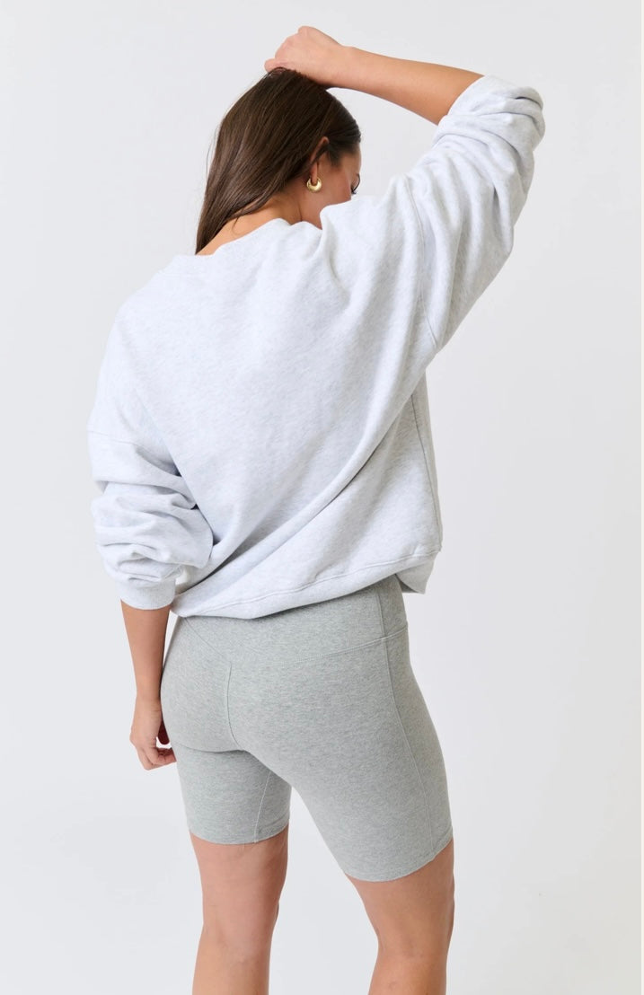 Nina Sweater - Grey Marle Varsity