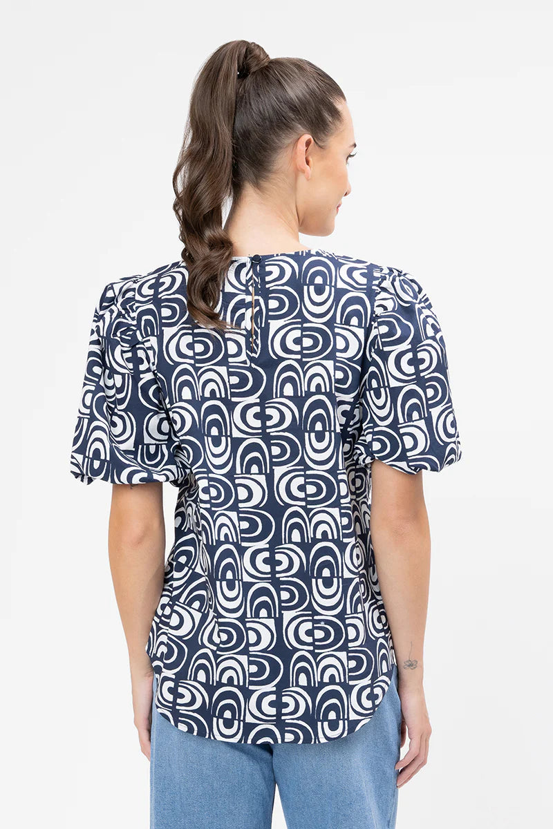 Relaxed Carefree Top - Ink Arch