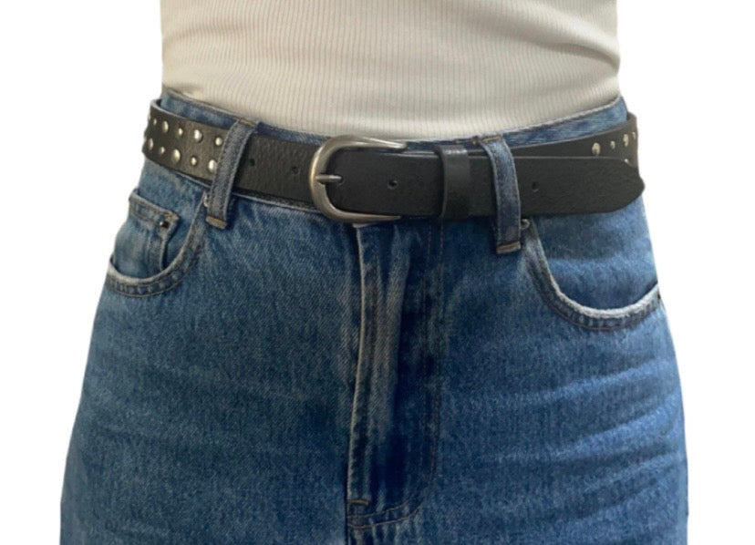 Tara Studded Belt - Black