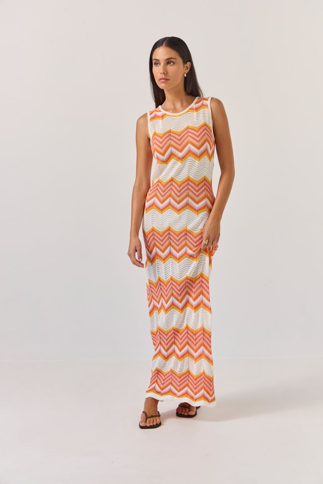 Horizon Dress - Chevron