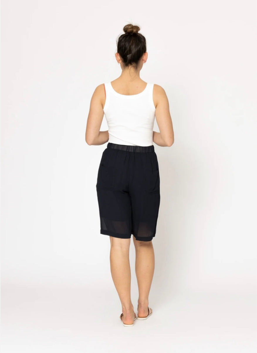 Ford Shorts - Viscose - Navy