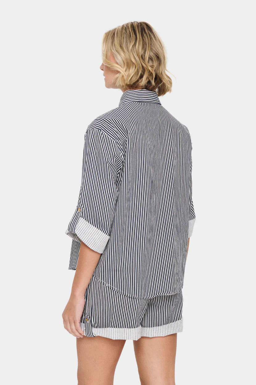 Zalinda Stripe Shirt - Ice Night Sky Stripe