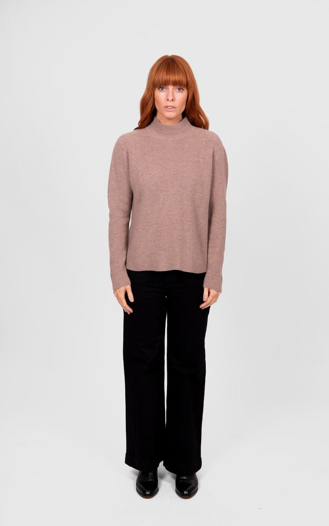 High Crew Pullover - Cobblestone