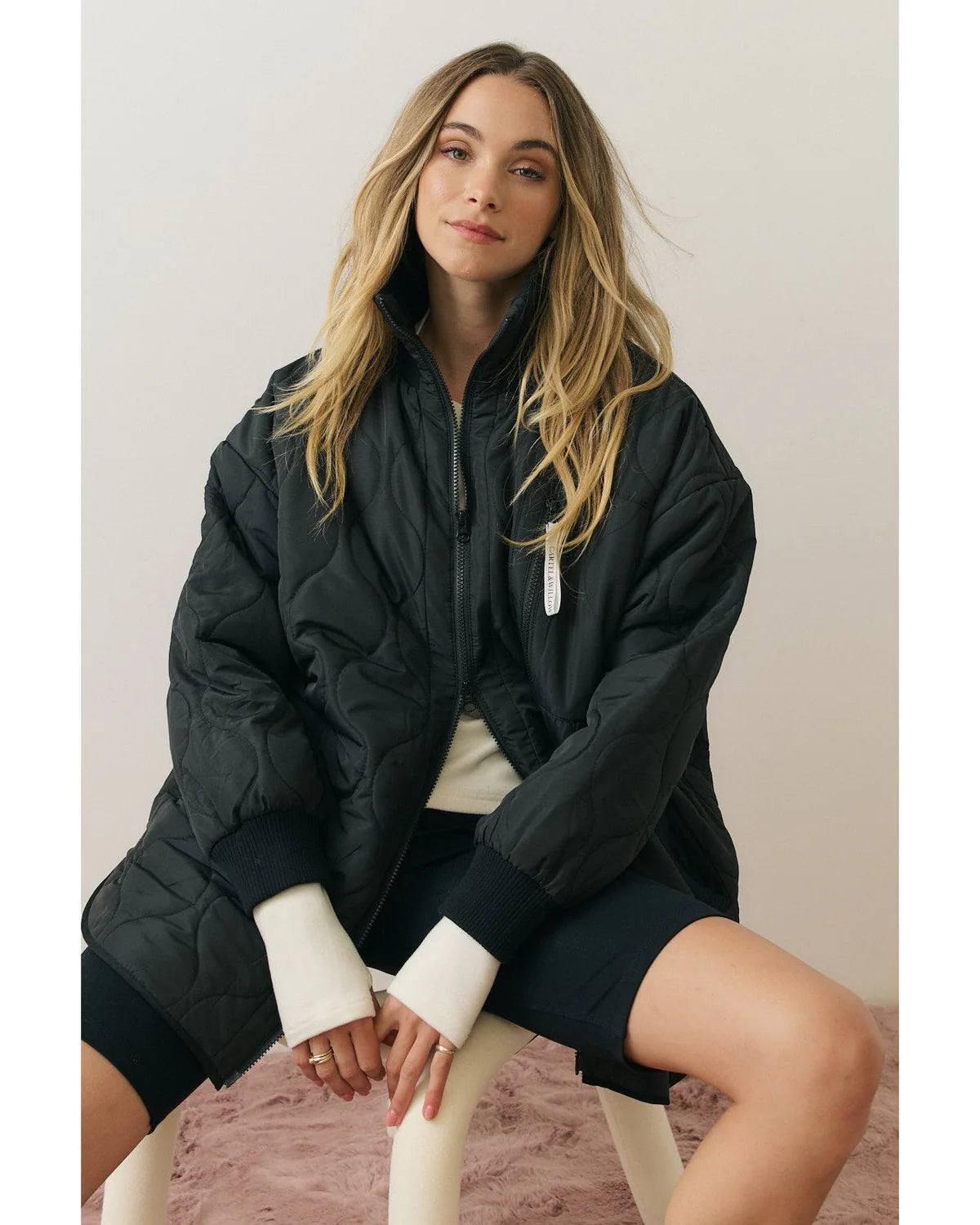 Bridie Jacket - Black/Cream