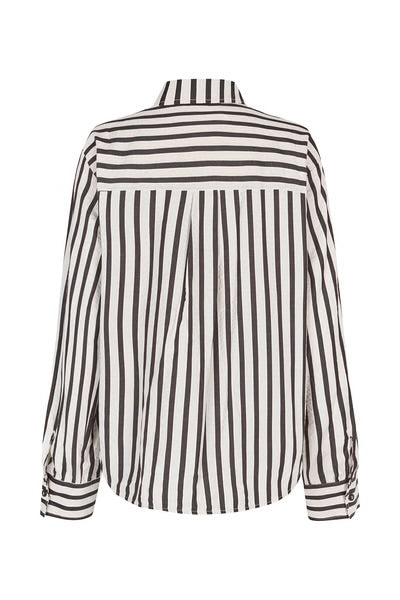 Bleeker Shirt - Black/Cream Stripe