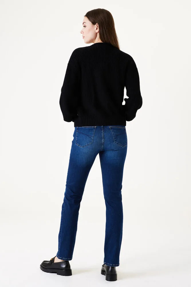 Celia Straight Leg Jeans - Dark Used (32 Leg Length)