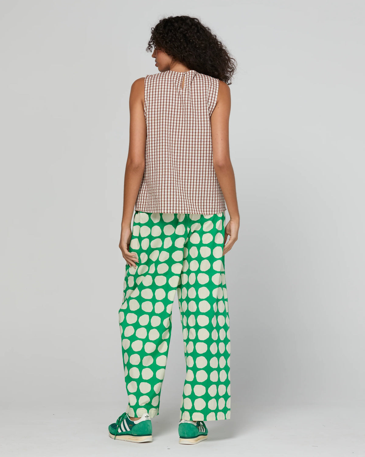 Chekku Top - Cocoa Gingham