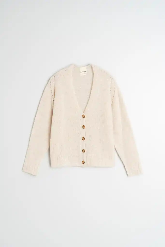 Cream Knitted Cardigan