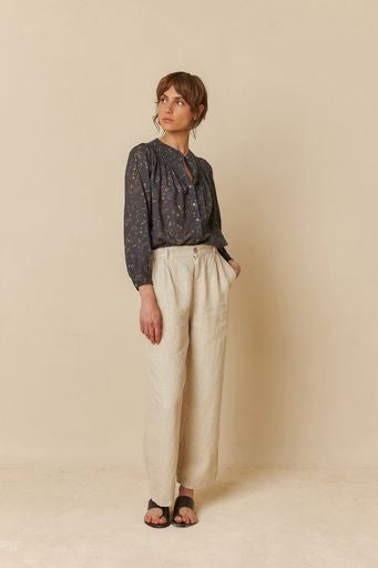 Wild Flower Print Blouse