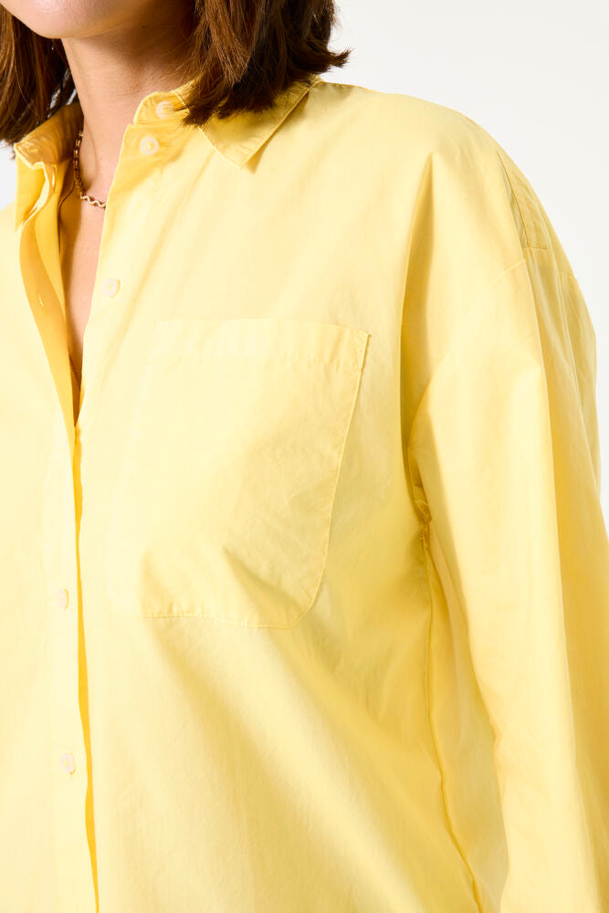 Fresh Yellow Poplin Shirt