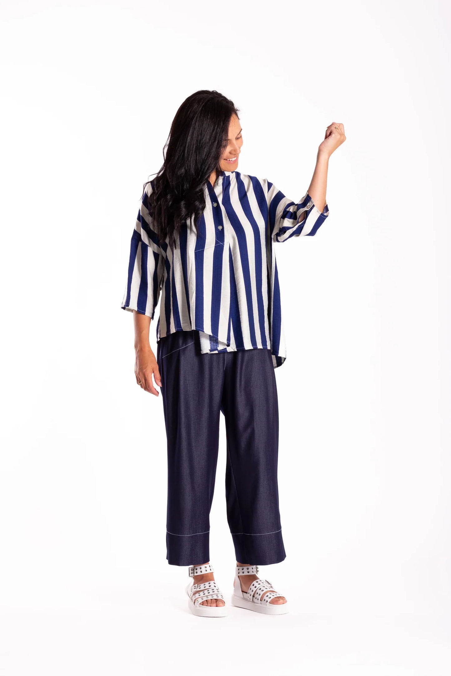 Phoenix Short - Blue/White Stripe