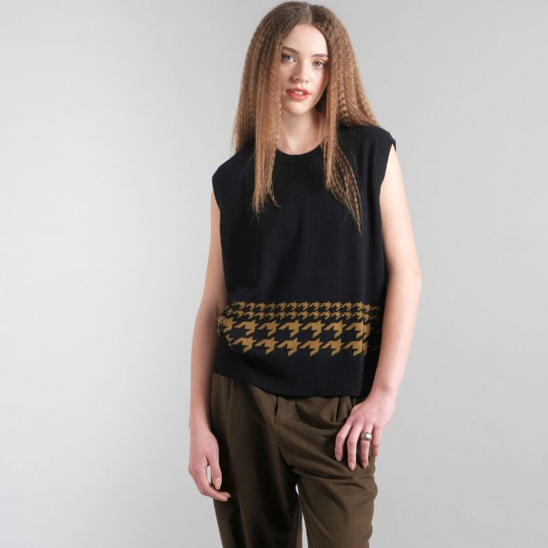 Canny Vest - French Navy/Olive