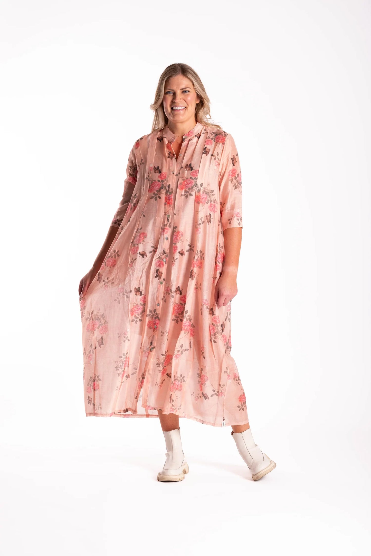 French Me Dress - Tropical Butterfly