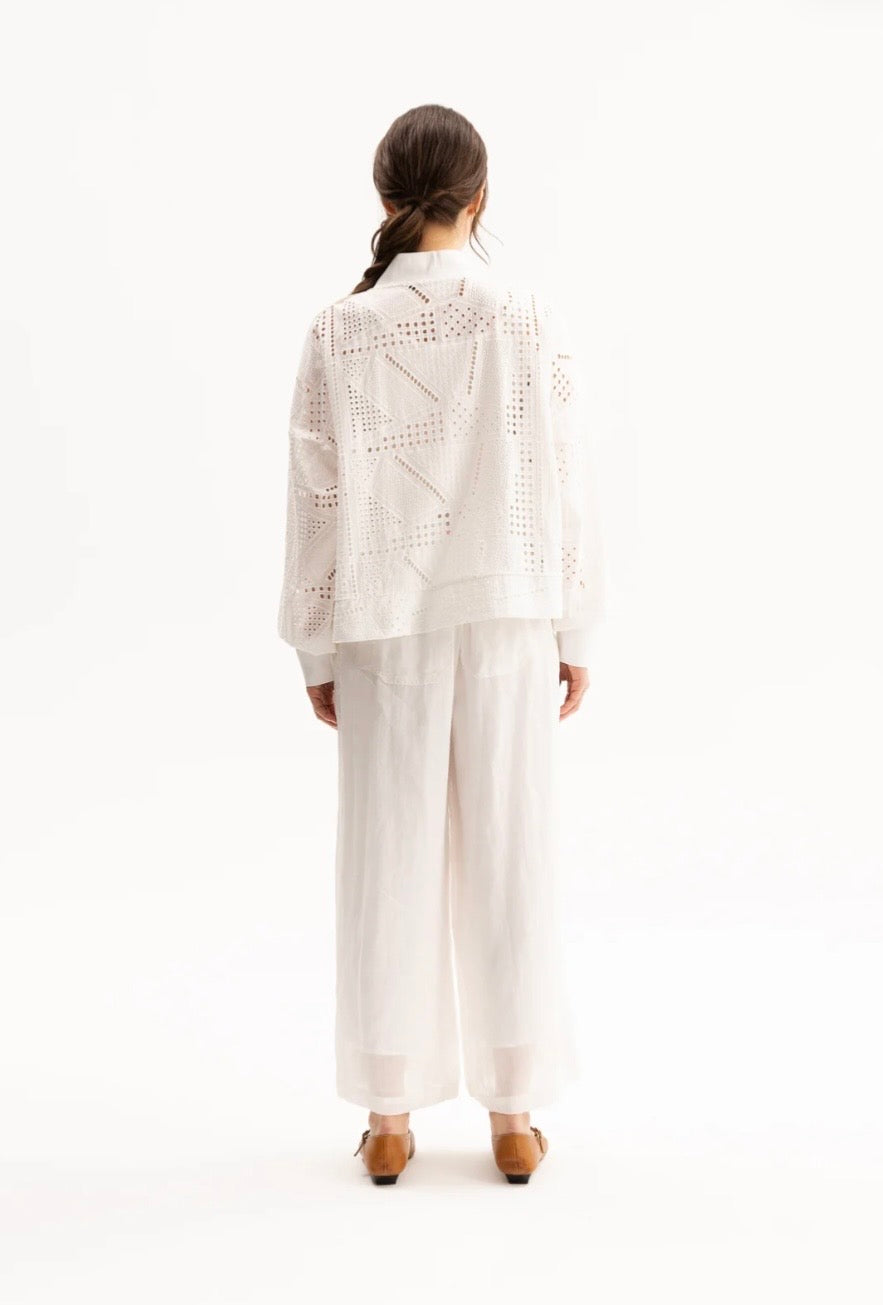 Cora Bomber Jacket - White